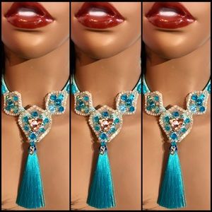 Beautiful Necklace w stones and beads! One left!